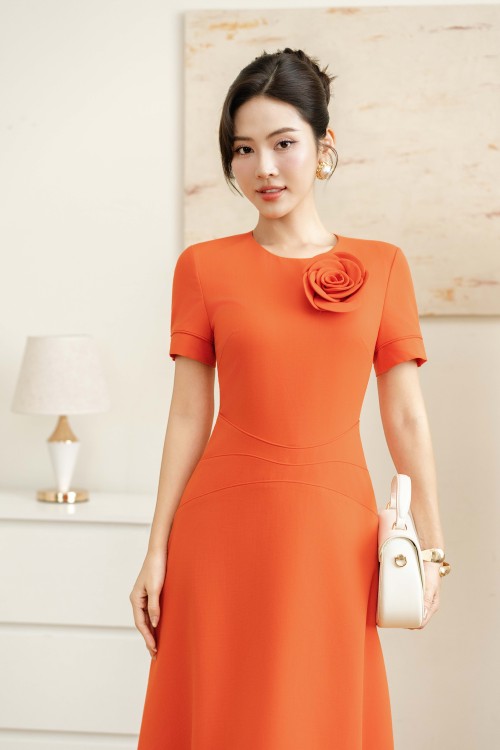 Đầm xòe cổ vuông Miso Dress